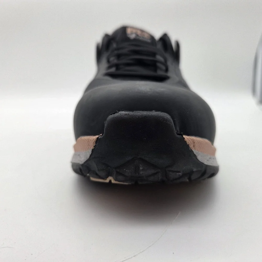 Timberland PRO Composite Safety Shoe Women's Size 9.5 Drivetrain Black/Pink EUC